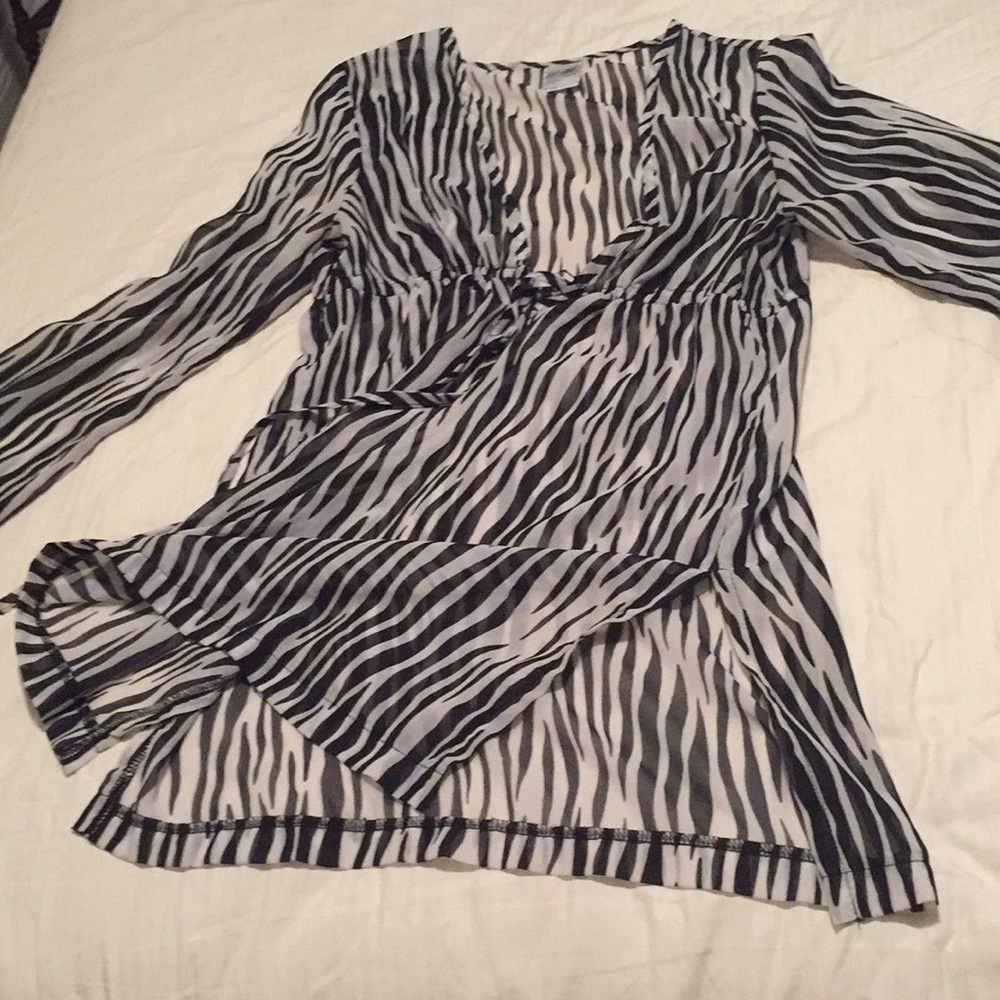 Bathing suit coverup - Zebra